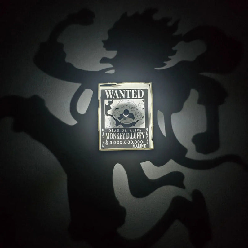 Monkey D. Luffy One Piece Shadow Light Box – Anime Wall Projection Lamp